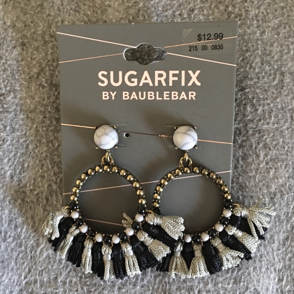 Sugarfix by BaubleBar Tassel Hoop Earrings